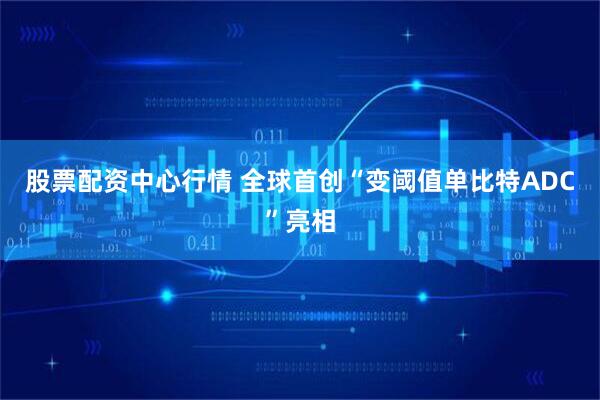 股票配资中心行情 全球首创“变阈值单比特ADC”亮相